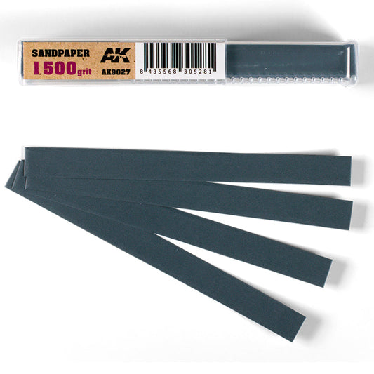 Sandpaper Strips Grain 1500 (wet)