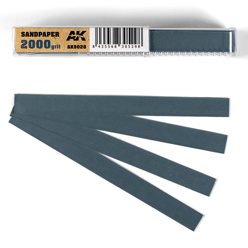 Sandpaper Strips Grain 2000 (wet)