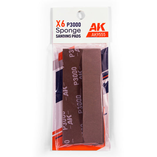 Sanding Sponges P3000 Grit (6 Units)