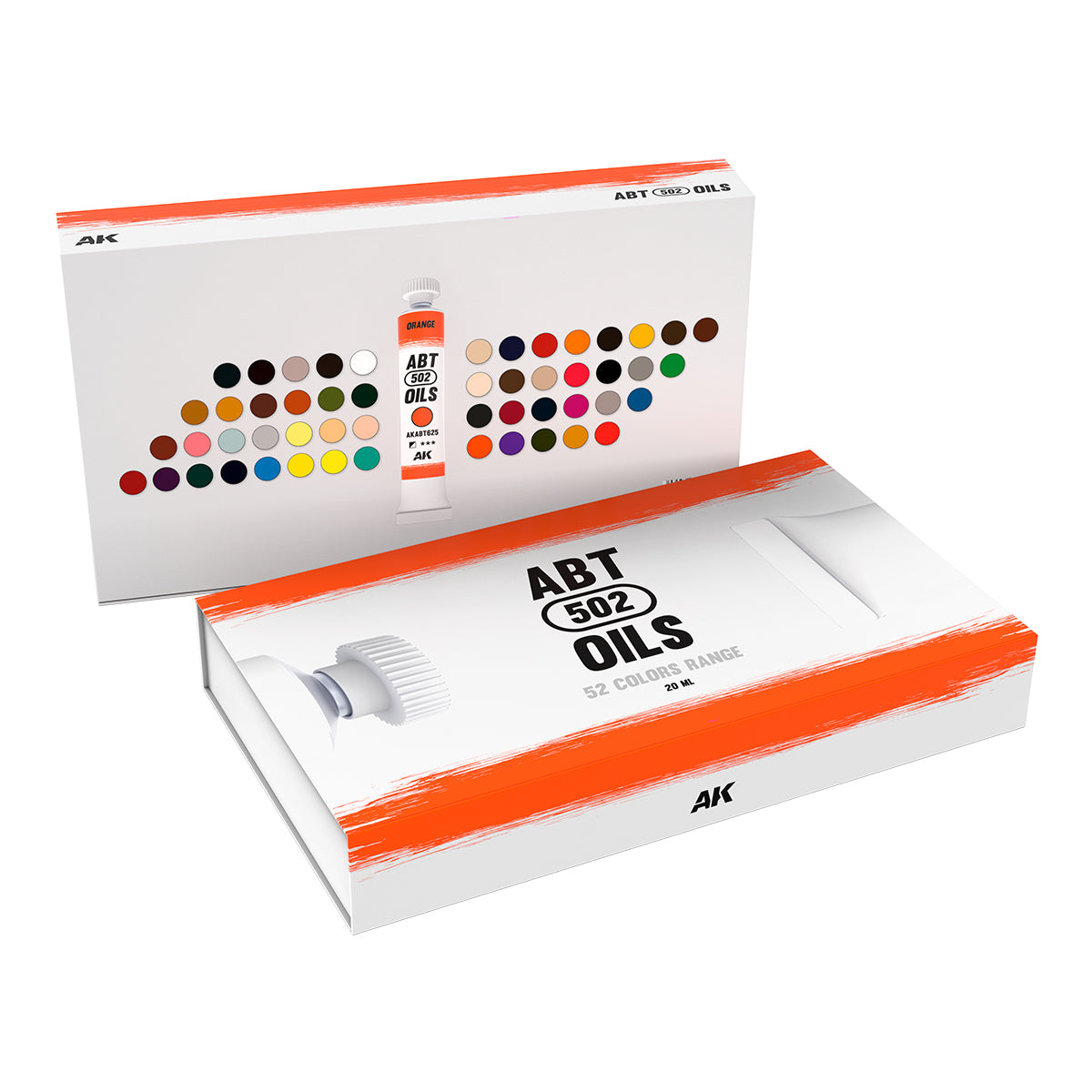 AK Interactive ABT 502 Oil Paint Set - Full Range for Weathering Models