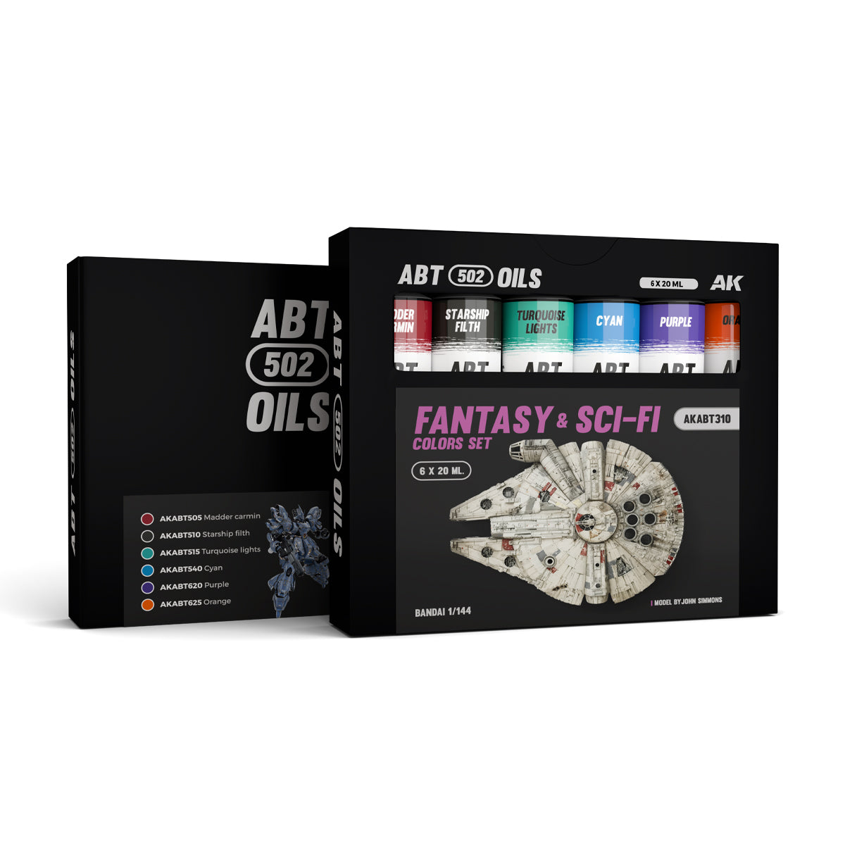 AK Interactive ABT 502 Oil - Fantasy & Sci-Fi Colors Set for Miniatures
