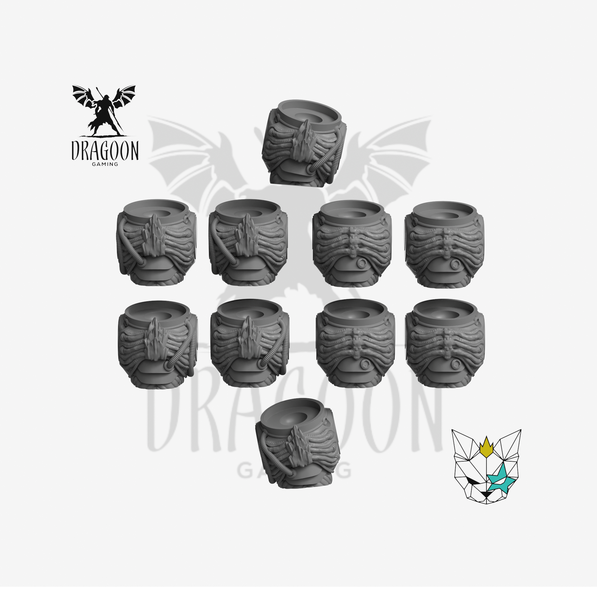  Alien Hunter Torsos - 28mm Resin Wargaming Miniatures - Warhammer 40k Compatible
