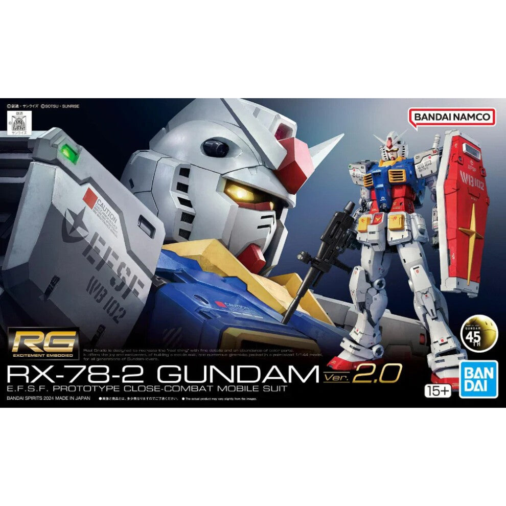 RG 1/144 RX-78-2 Gundam Ver. 2.0 - 45th Anniversary Edition