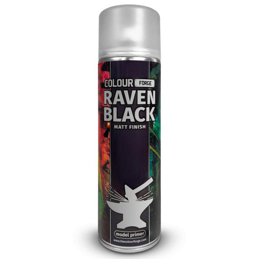 Colour Forge Raven Black Spray Primer (500ml)