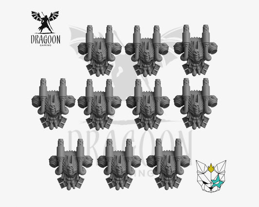 Crimson Angels Exhaust Backpacks X10