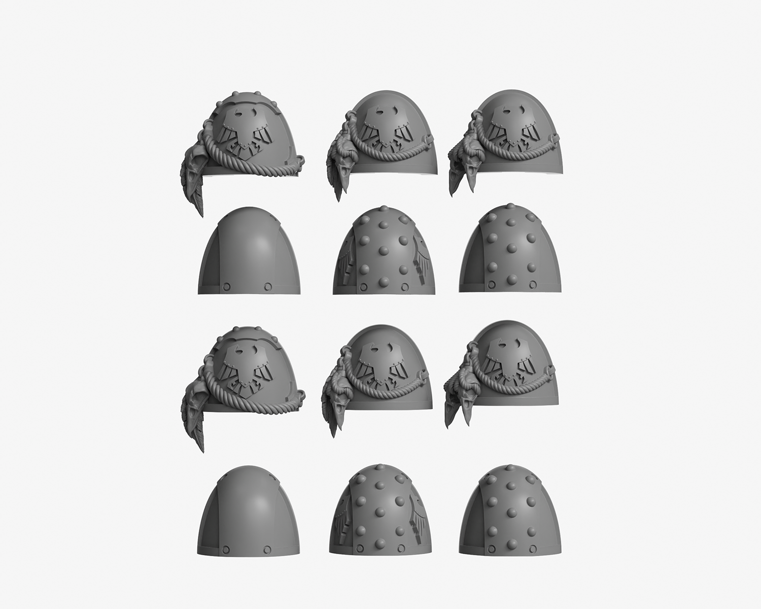 Crow Guard Pauldrons – Warhammer 40K Conversion Bits – Free UK Delivery