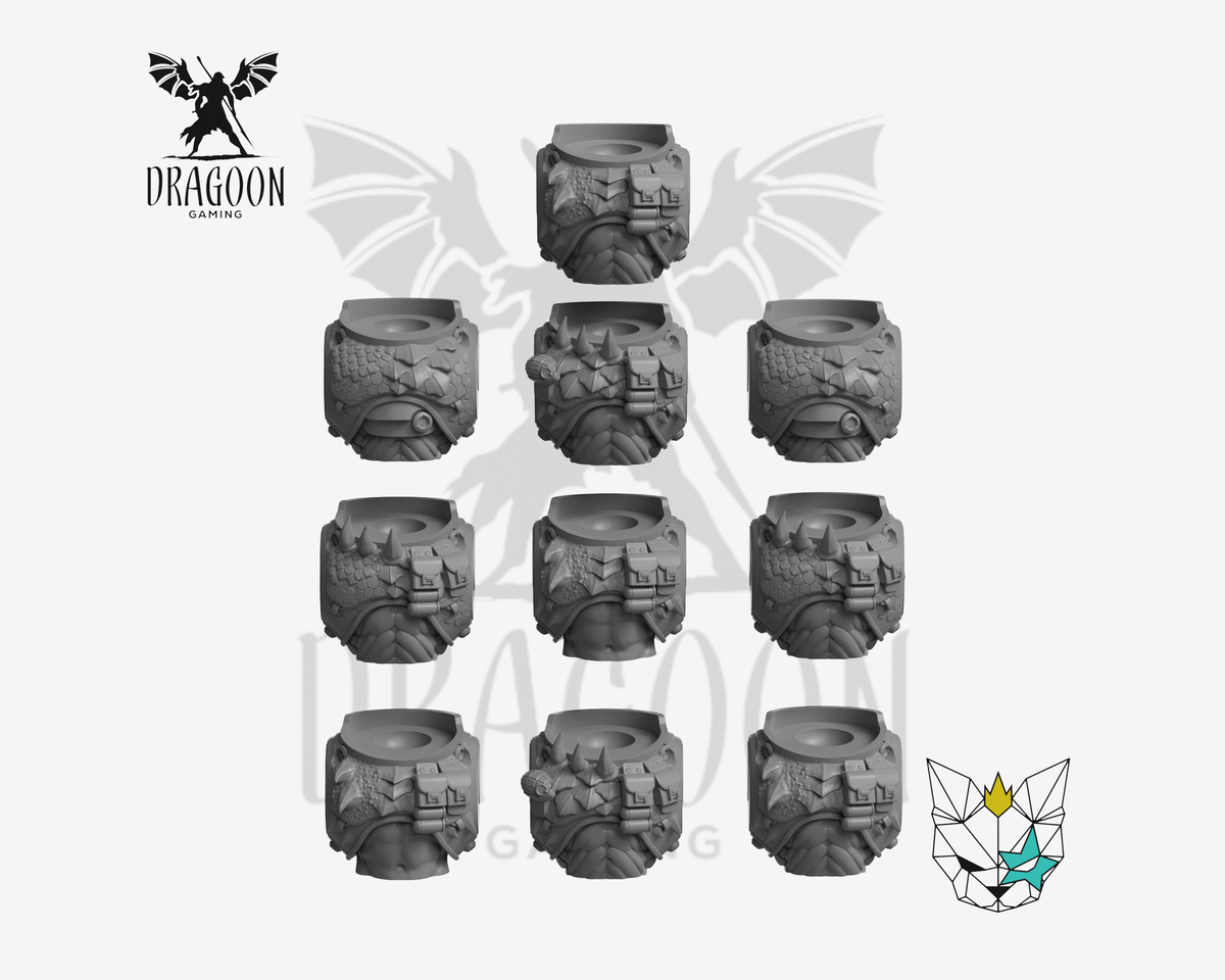 Dragon Born Torsos – 28mm Conversion Kit | Dragoon Gaming
