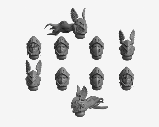 Female Knight Medieval Helmets