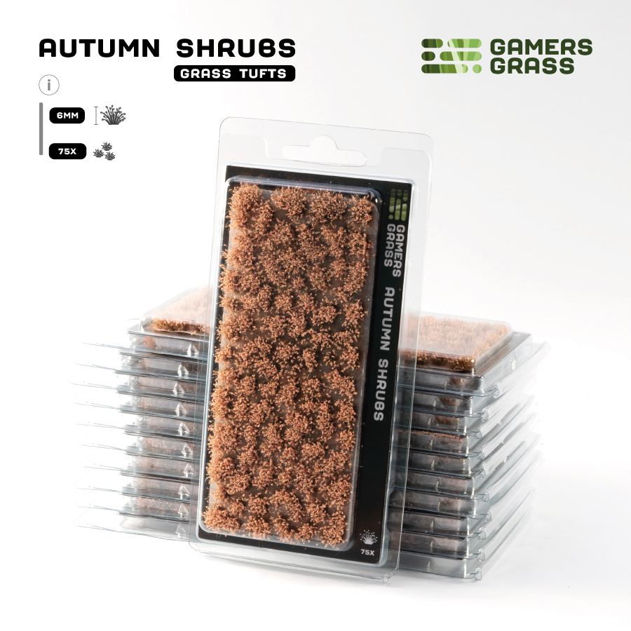 Gamers Grass Shrub Tufts - Autumn (6mm) retail pack