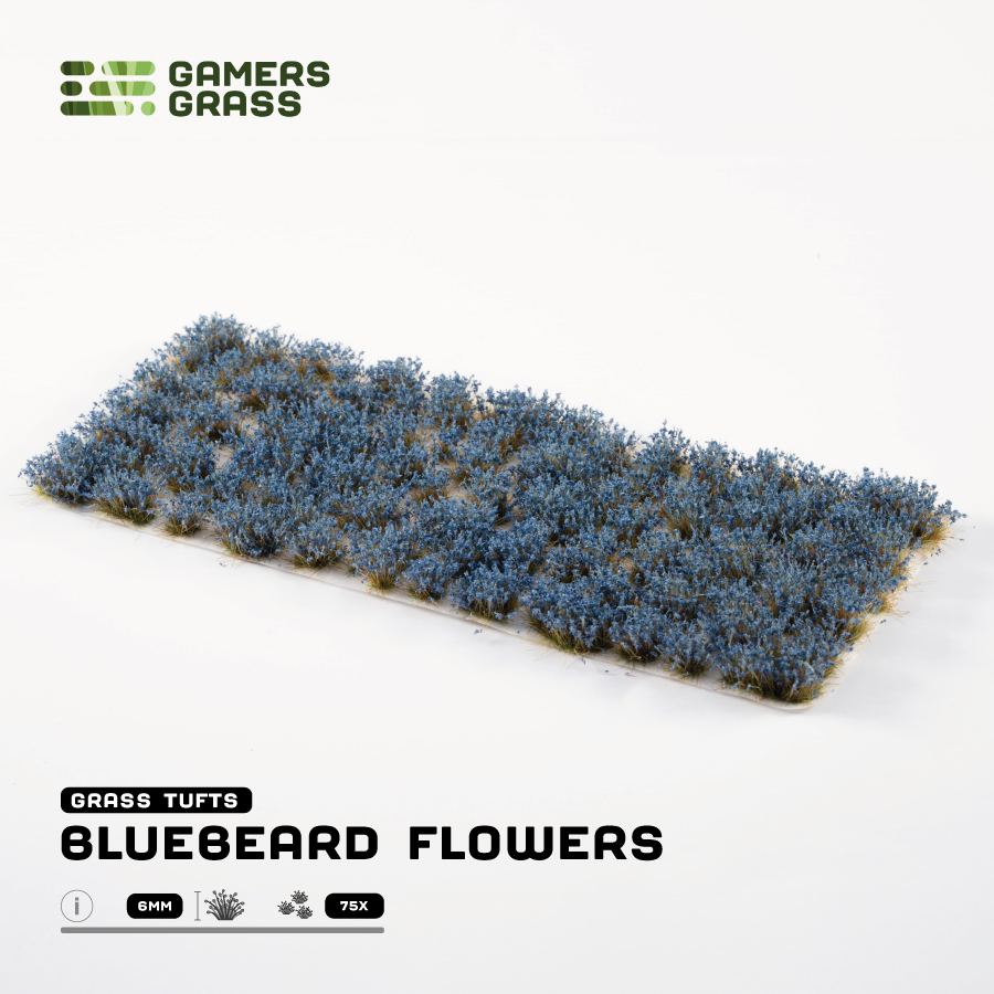Gamers Grass Flower Tufts - Bluebeard Flowers (6mm) product sheet