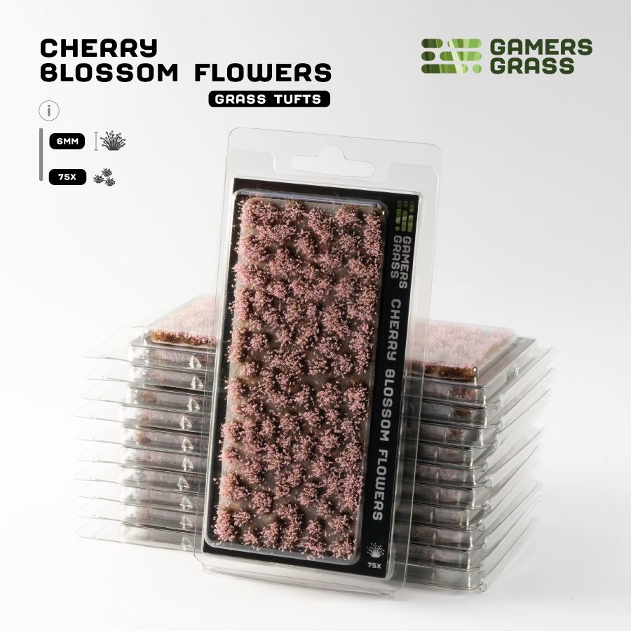 Gamers Grass Flower Tufts - Cherry Blossom Flowers (6mm) retail pack