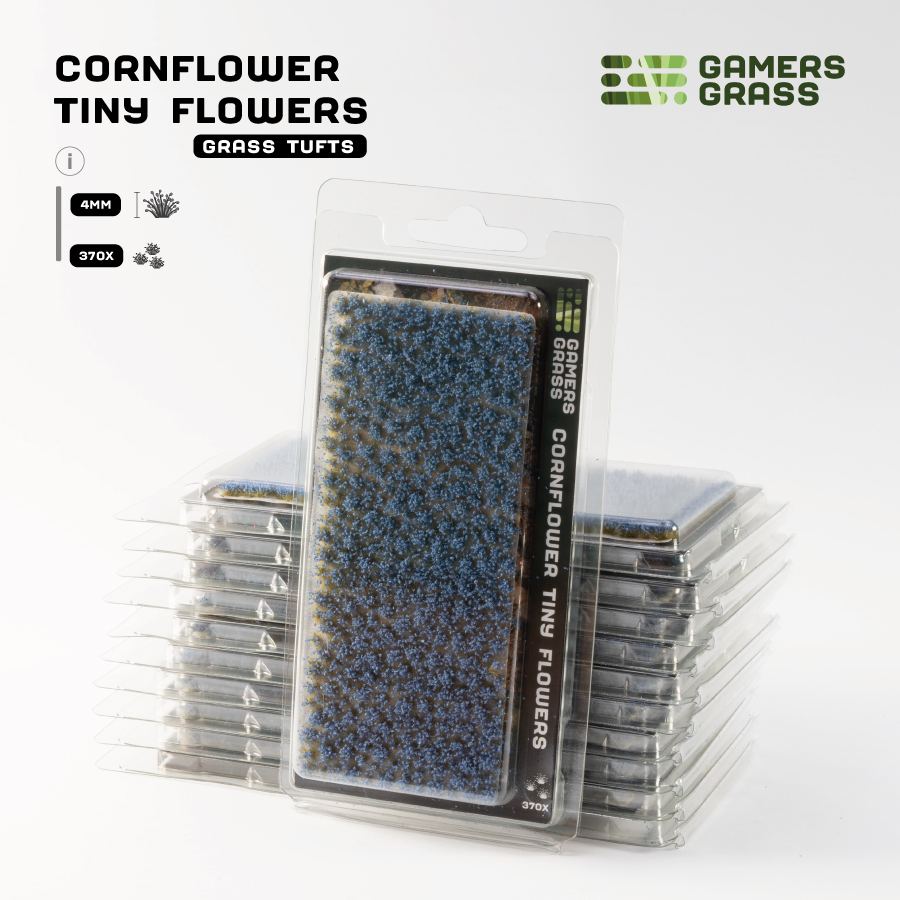 Gamers Grass Tiny Flowers - Cornflower retail pack