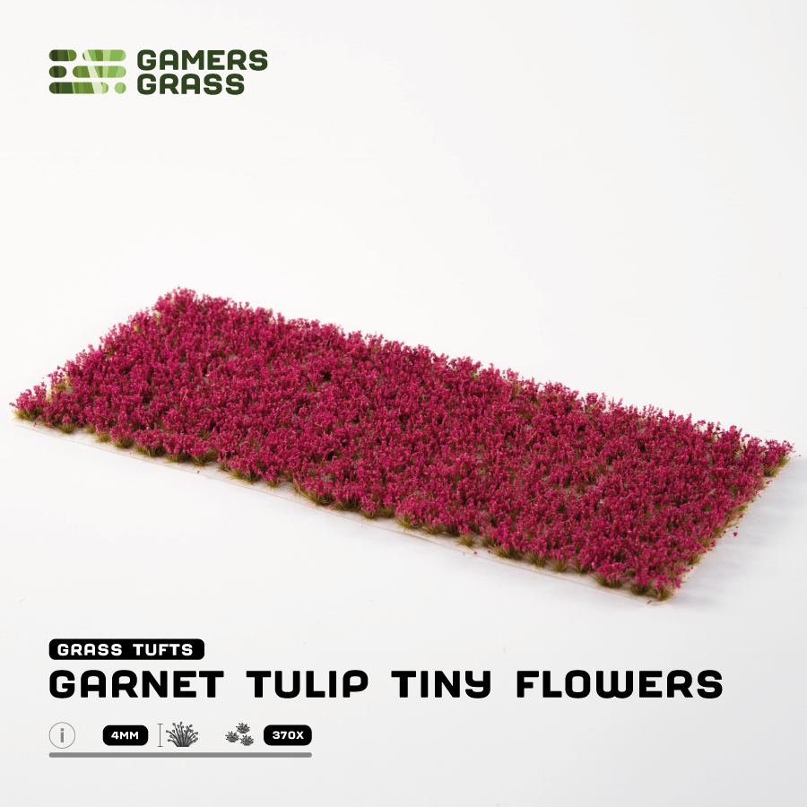 Gamers Grass Tiny Flowers - Garnet Tulip product sheet