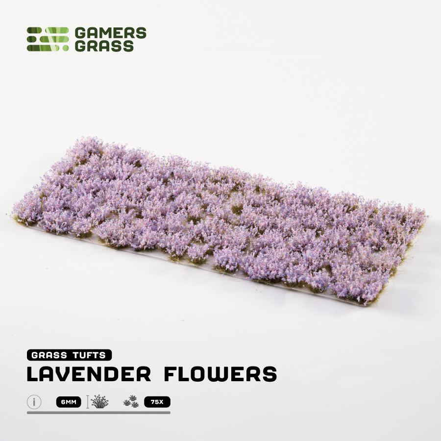 Gamers Grass Flower Tufts - Lavender Flowers (6mm) product sheet