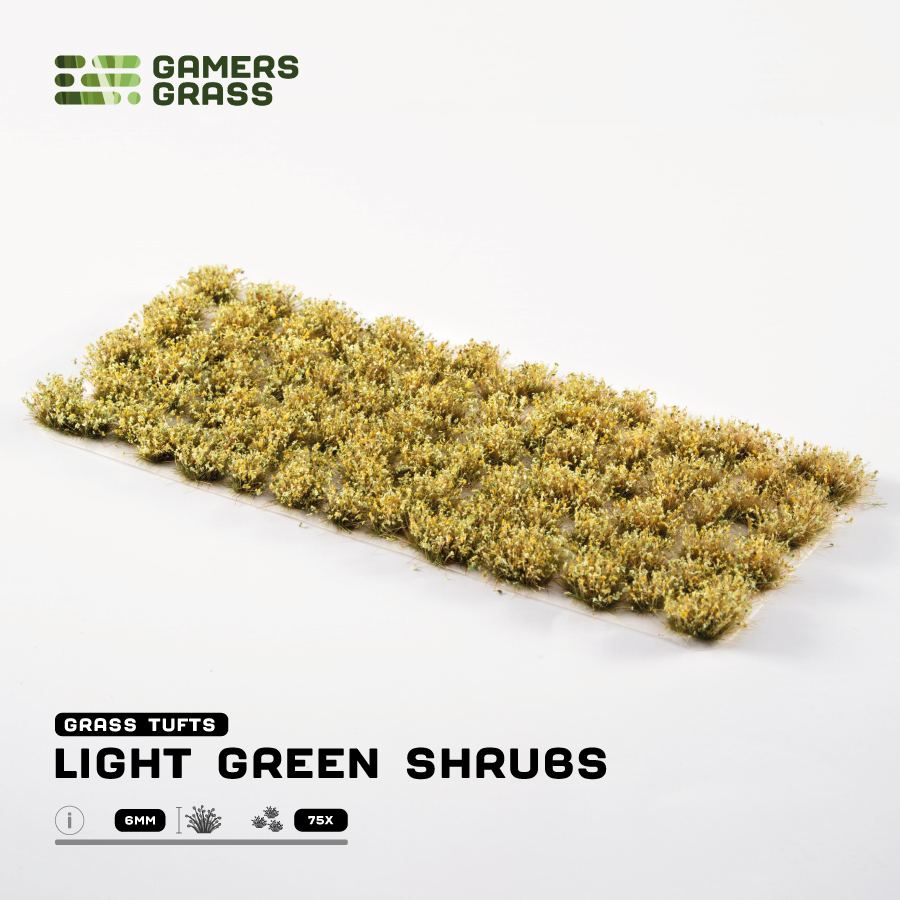 Gamers Grass Shrub Tufts - Light Green (6mm) product sheet