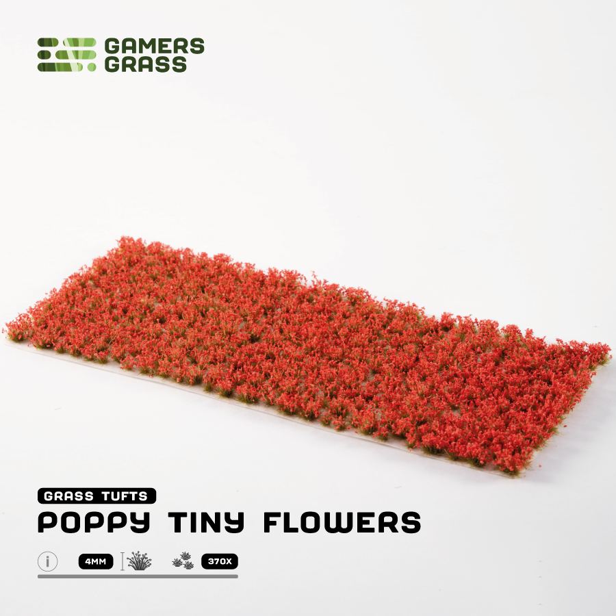Gamers Grass Tiny Flowers - Poppy product sheet