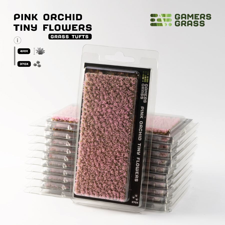 Gamers Grass Tiny Flowers - Pink Orchid retail pack