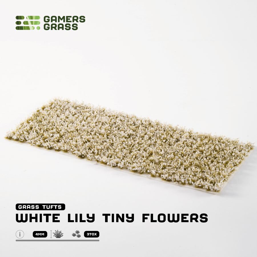 Gamers Grass Tiny Flowers - White Lily product sheet