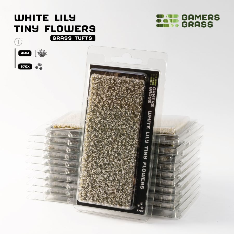 Gamers Grass Tiny Flowers - White Lily retail pack