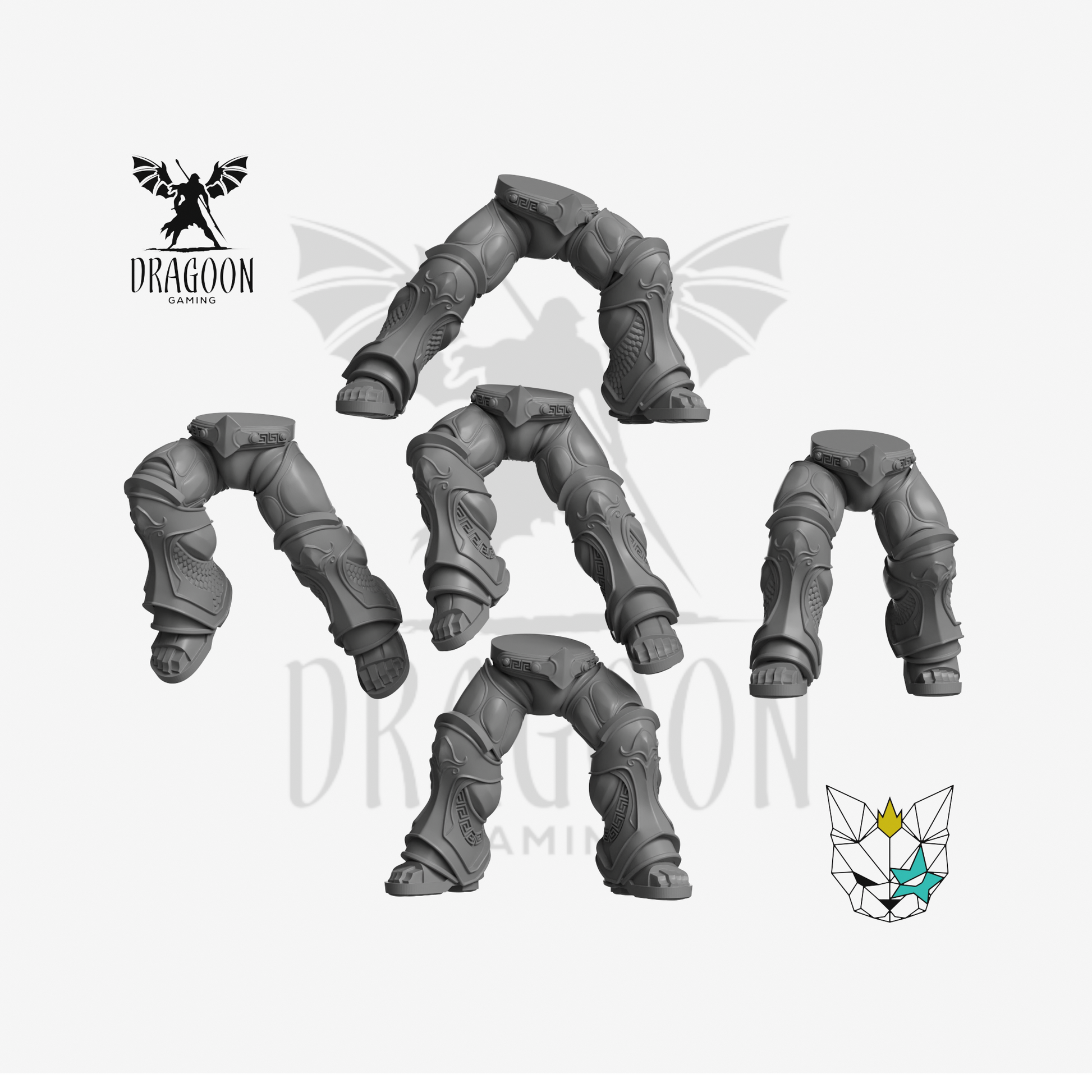 Greek Space Knight Legs - 28mm Resin - Warhammer 40k Compatible - Prime Space Knight