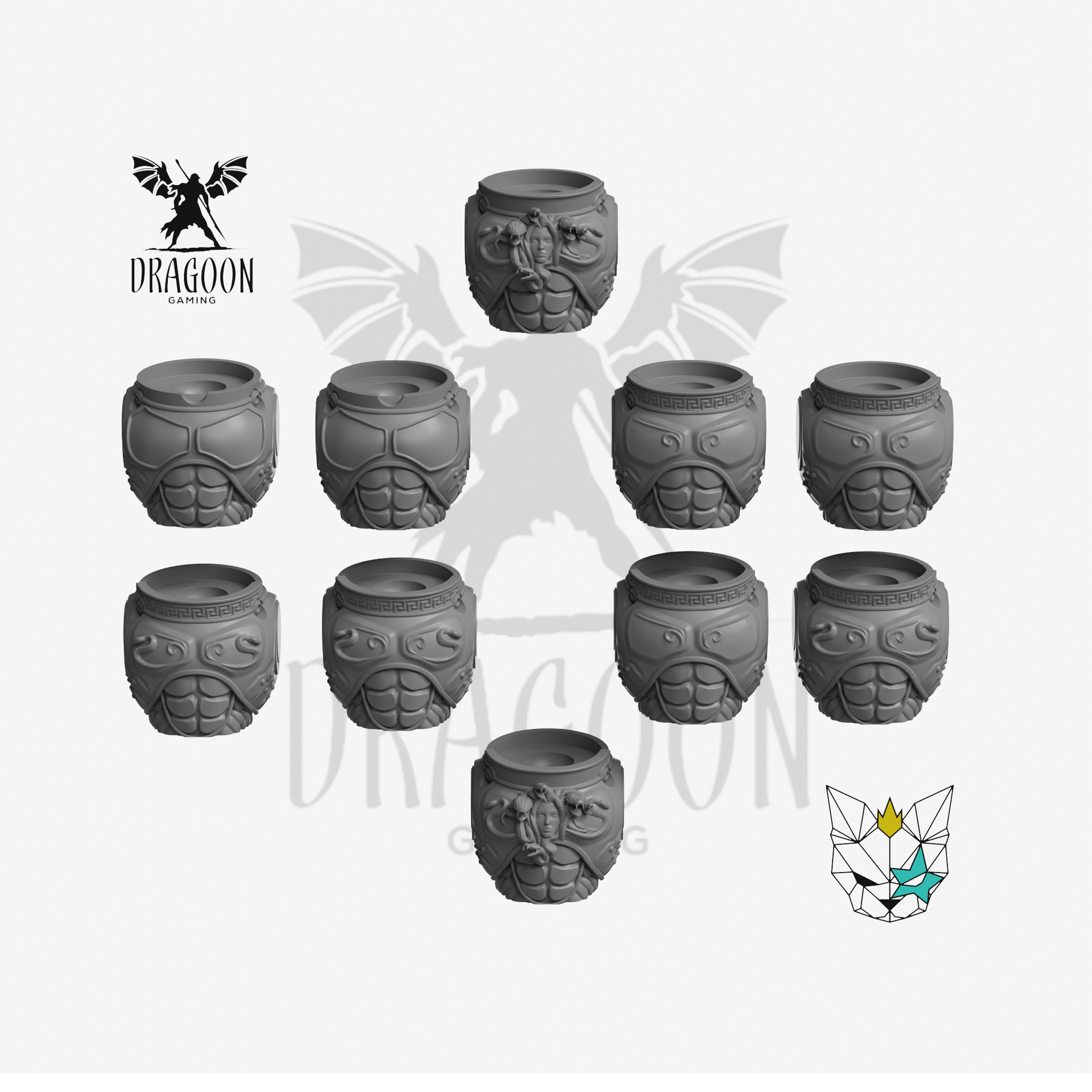 Greek Space Knight Torsos - 28mm Resin Wargaming Miniatures - Warhammer 40k Compatible - Prime Space Knight
