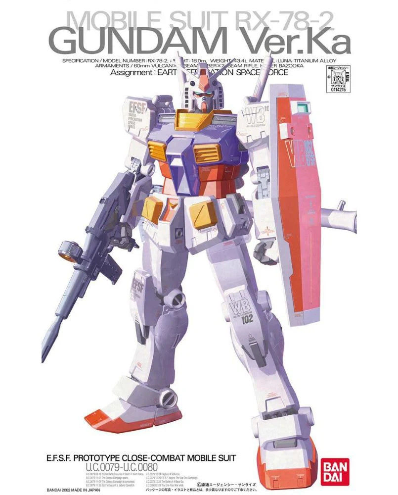 MG RX-78-2 Gundam Ver. Ka 1/100