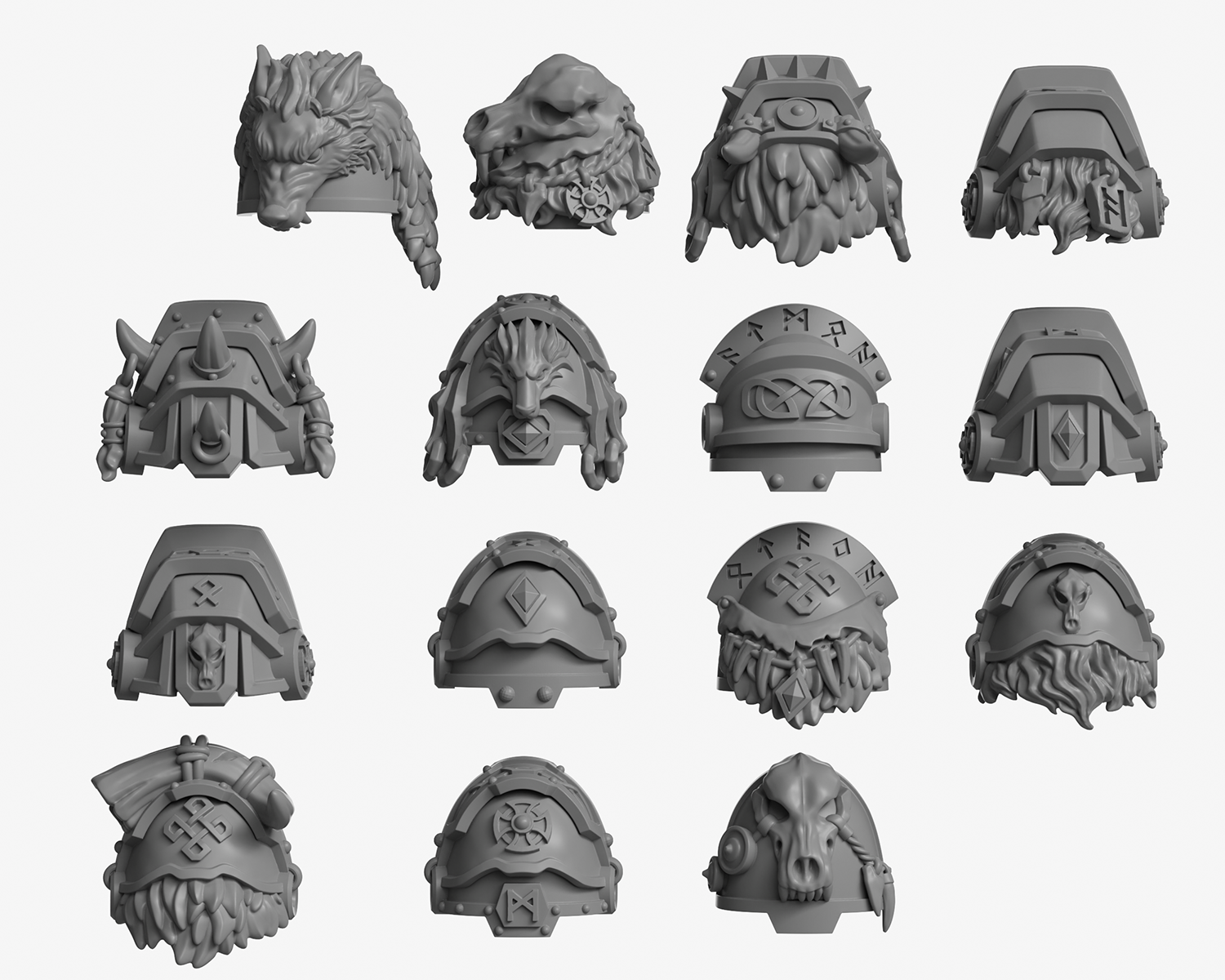 Space Knights & Space Marines Pauldrons | Dragoon Gaming