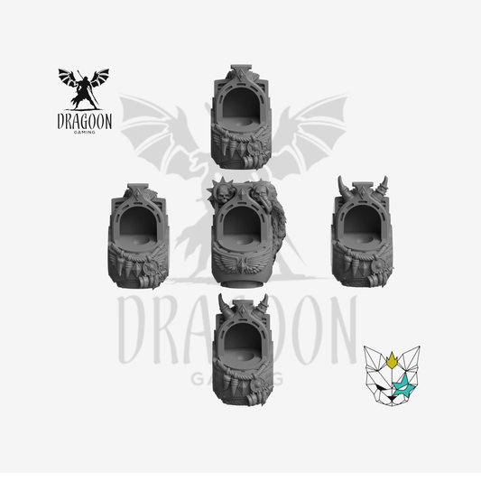 Space Viking Terminator Torsos - 28mm Resin - Space Wolves Style - Warhammer 40k Compatible - Designed by Marta Punk Girl