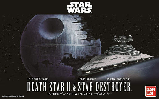 Bandai Star Wars Death Star II & Imperial Star Destroyer Model Set