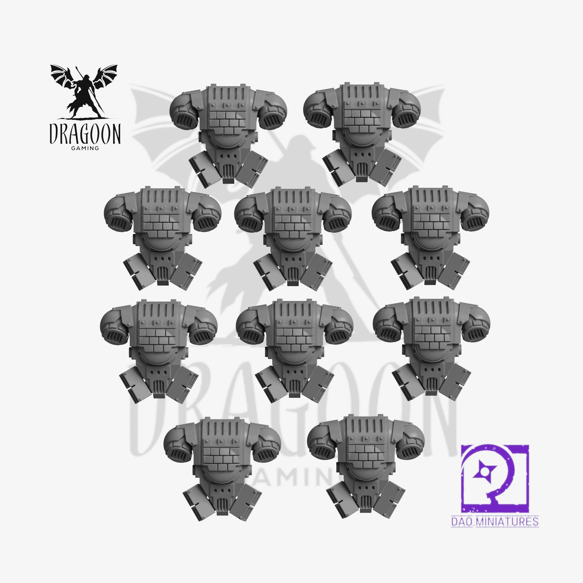 Sunforged Legion Backpacks PK1 - 28mm Resin - Warhammer 40k Compatible - Prime Space Knight