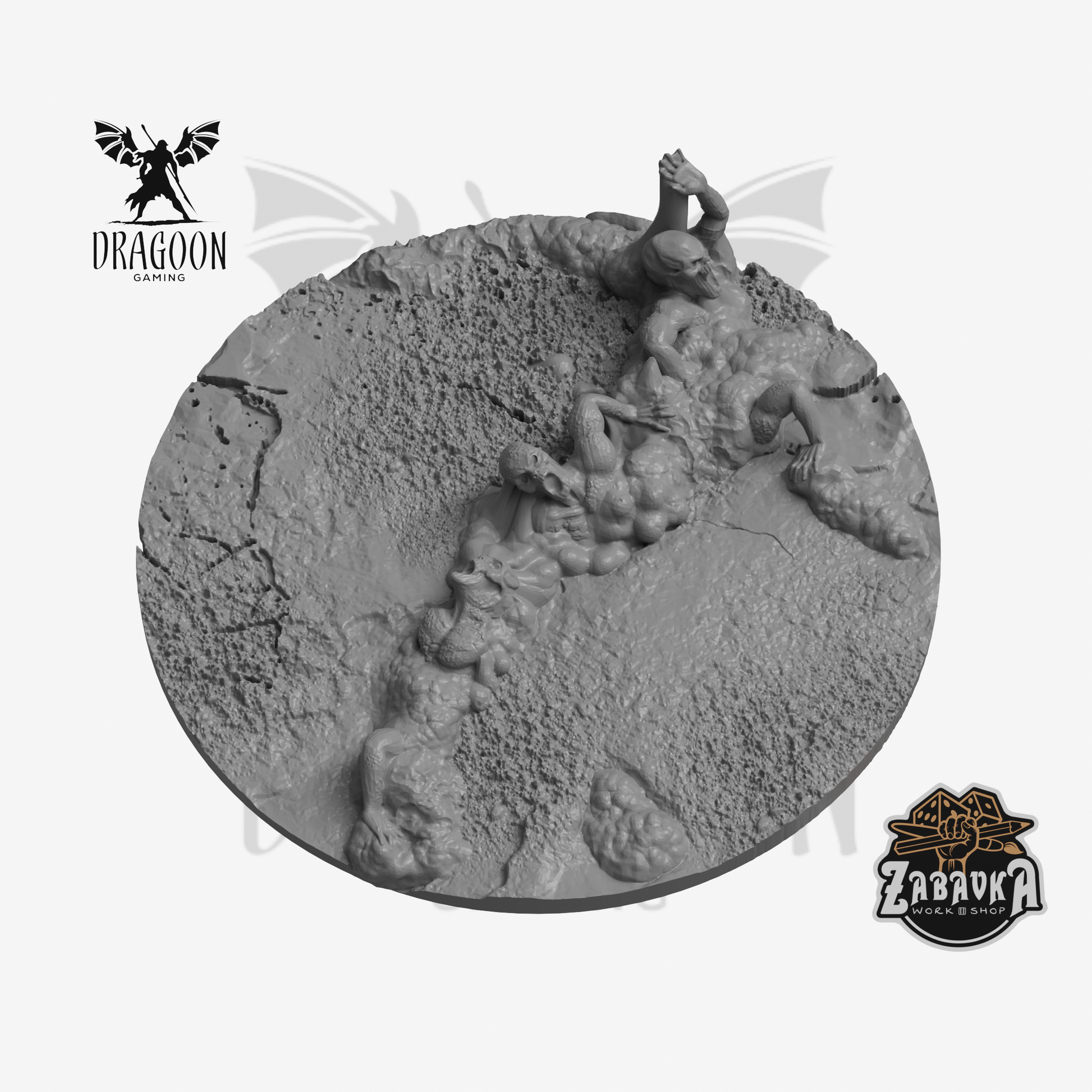 80mm Demonic Incursion Base Topper resin scenic basing accessory for tabletop miniatures