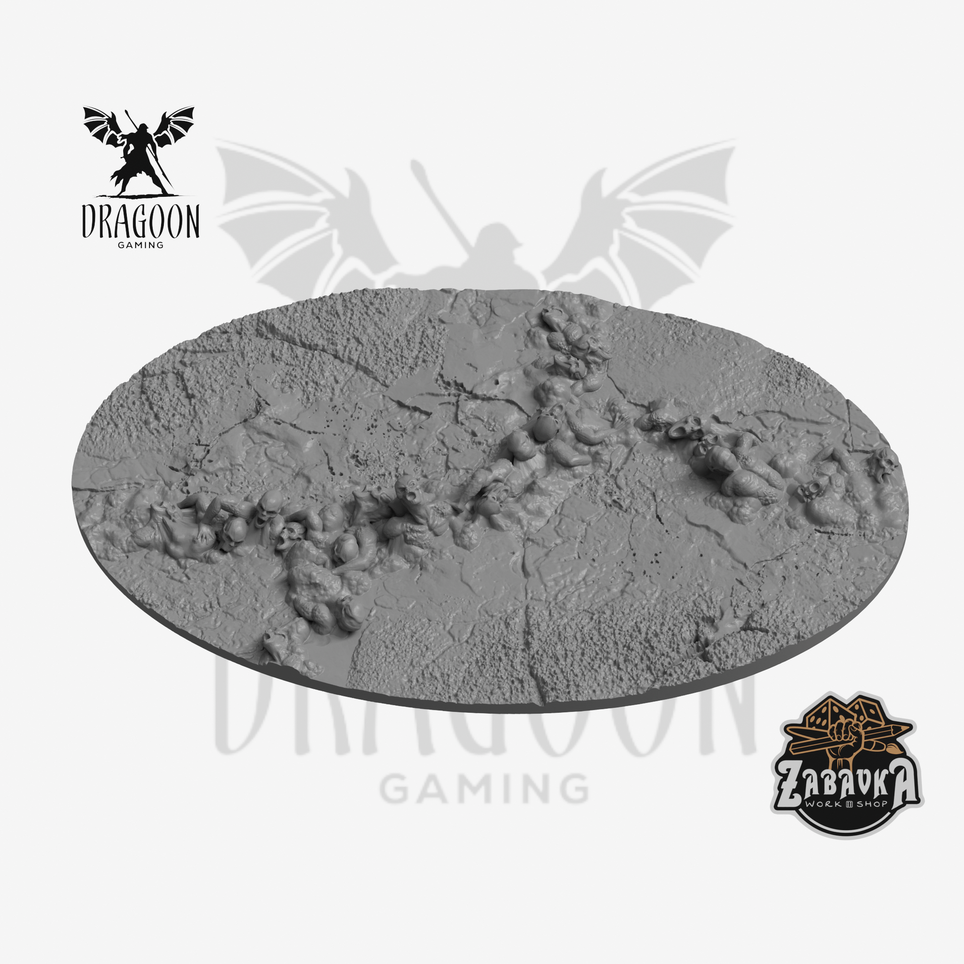170x109mm Demonic Incursion Base Topper resin scenic basing accessory for tabletop miniatures
