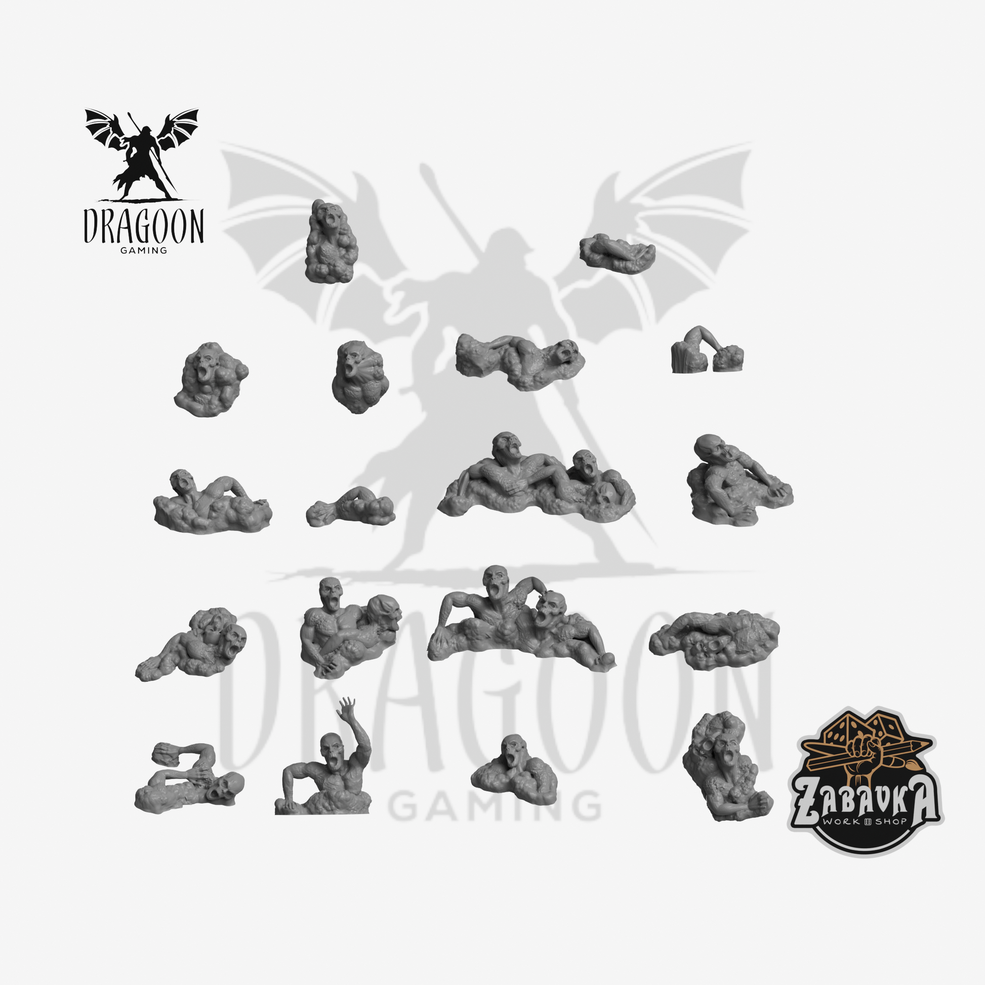 Demonic Incursion Basing Bits resin scenic basing accessory for tabletop miniatures