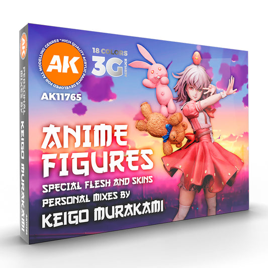 AK Interactive Anime Figures Paint Set - Keigo Murakami's Personal Acrylic Mixes