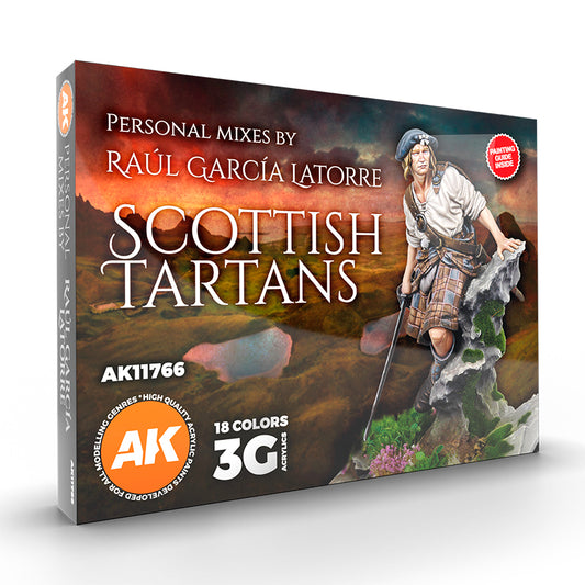 AK Interactive Scottish Tartans Paint Set - Raúl García Latorre Signature