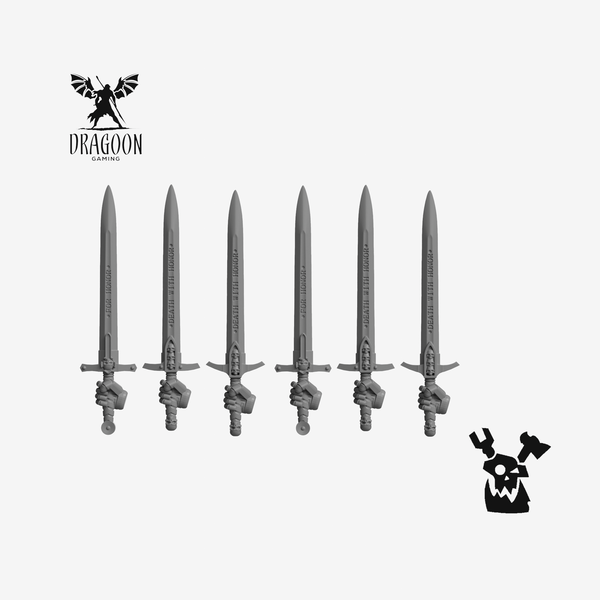 Black Gryphon Single-Handed Power Swords (Right-Handed) for 28mm ...