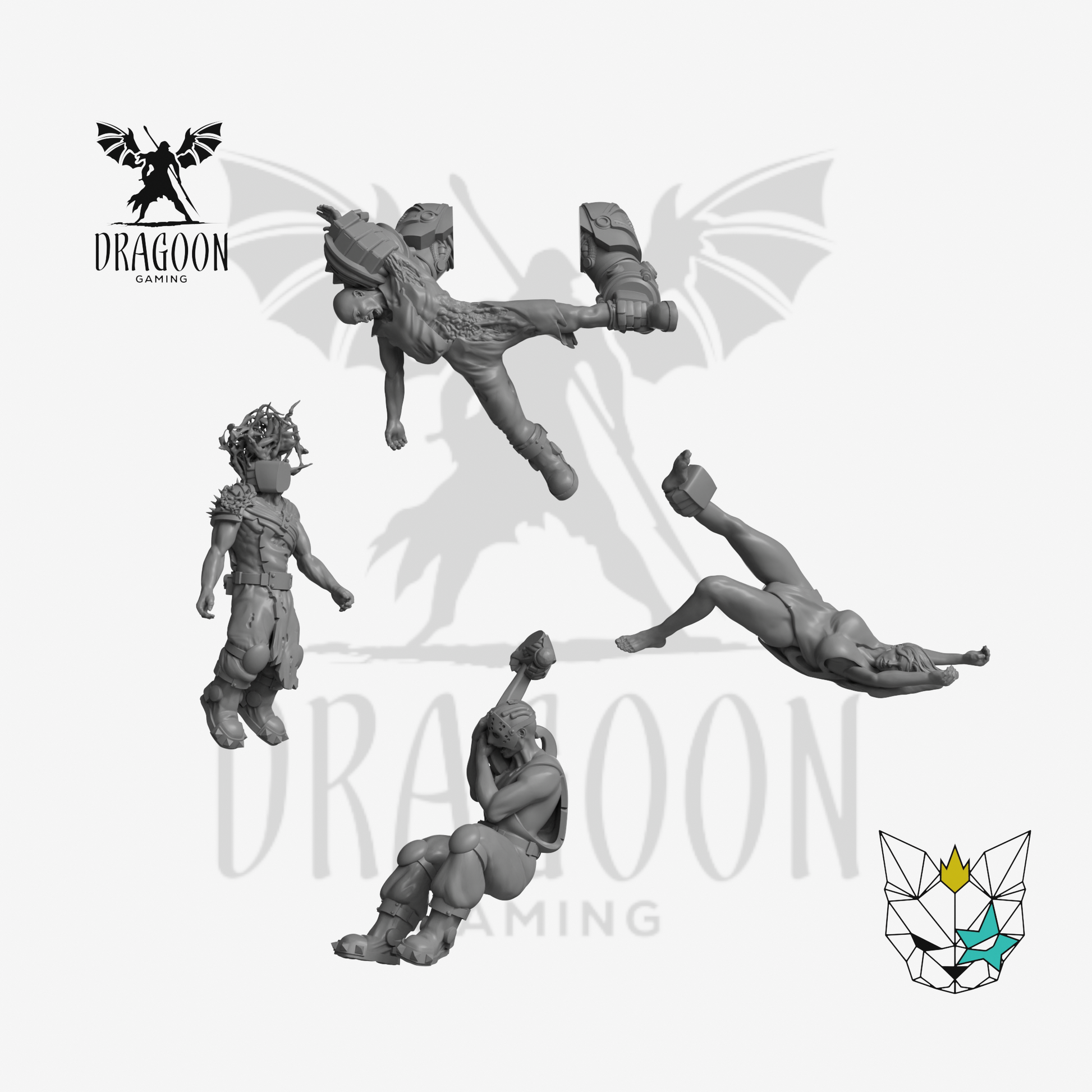 Dragoon Gaming 28mm Resin Brutalities Models of Executions (Torn Apart, Head Crush) for Warhammer 40k / Age of Sigmar Objective Markers (4 Pack)