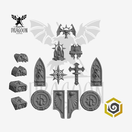 Crimson Lords Rhino Pattern Decoration Kit