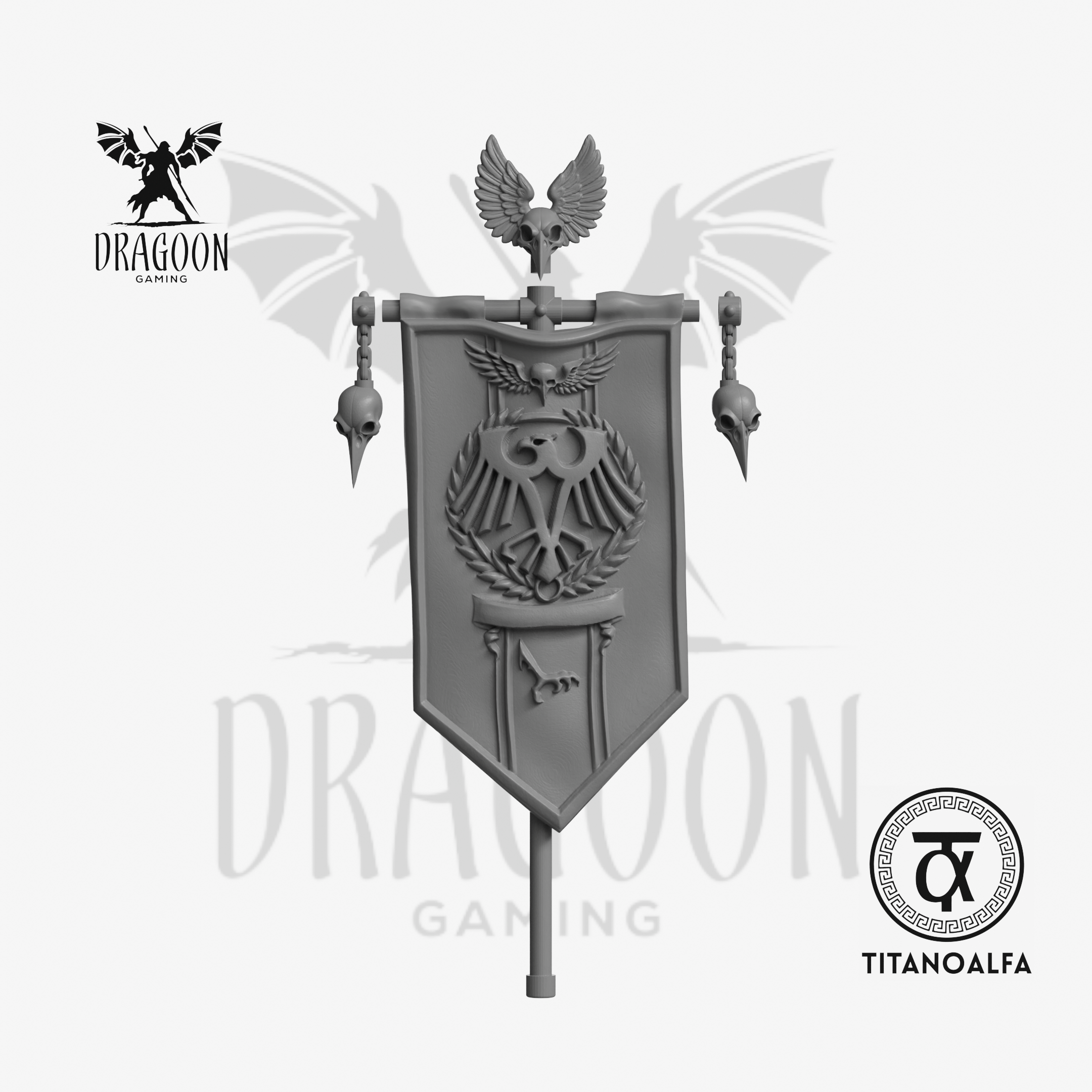 Dragoon Gaming Crow Guard Banner - 28mm Warhammer 40k Raven Guard ...