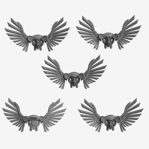 Dragoon Gaming Crow Guard Jump Packs (#2) - 28mm Warhammer 40k Raven ...
