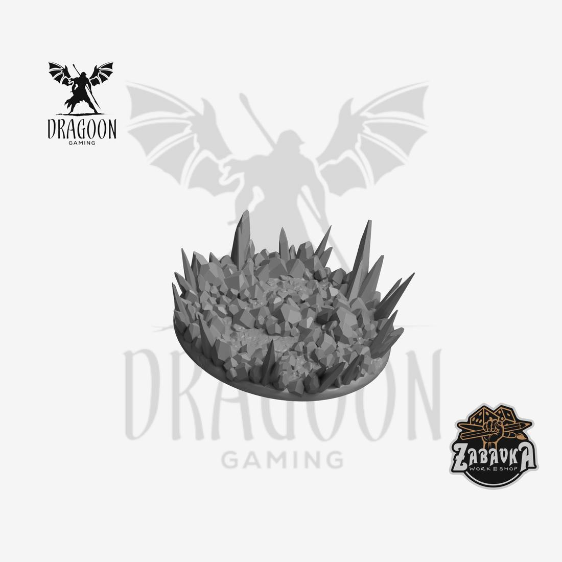 Crystal Base Topper (90mm) - Warhammer 40k Compatible Basing Bit