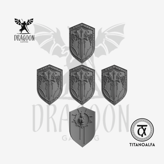 Custodian Eagle & Sword Shields x 5