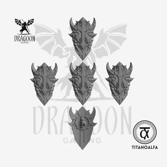 Dragon Shields x 5