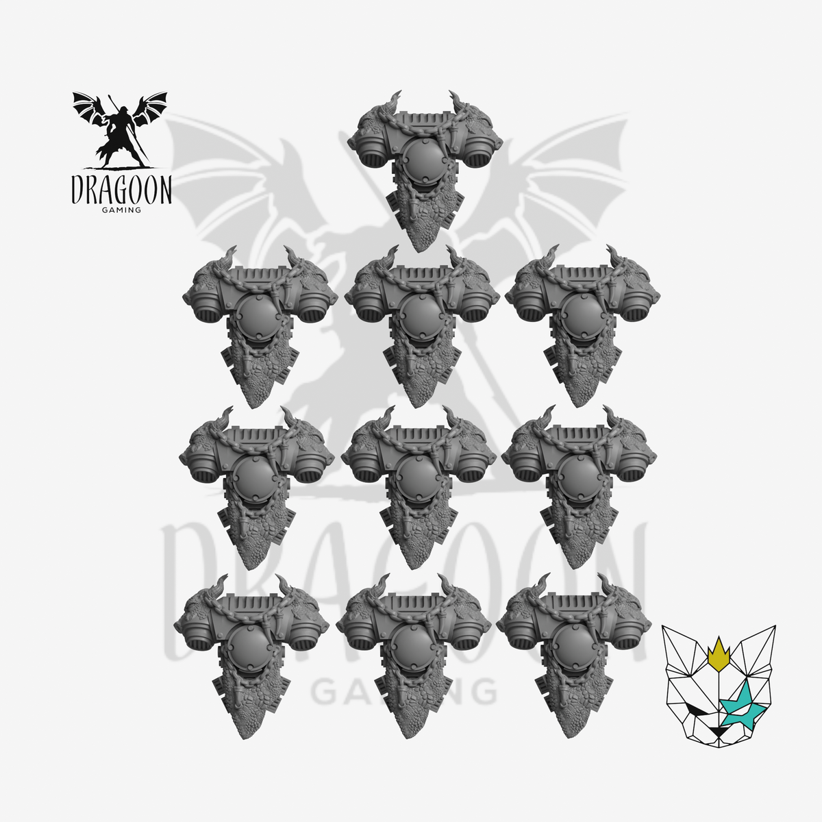 Dragoon Gaming Dragon Skin Backpacks - 28mm Warhammer 40k Compatible Bits
