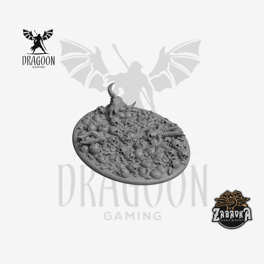 Dragoon Gaming 60mm Resin Field of Skulls Base Topper for Warhammer 40k Dreadnought / Monster Basing (Single)