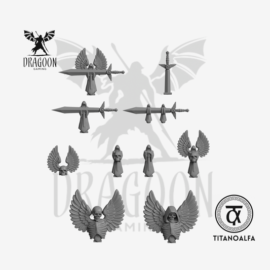 Gloomy Angels Backpack Totems x10