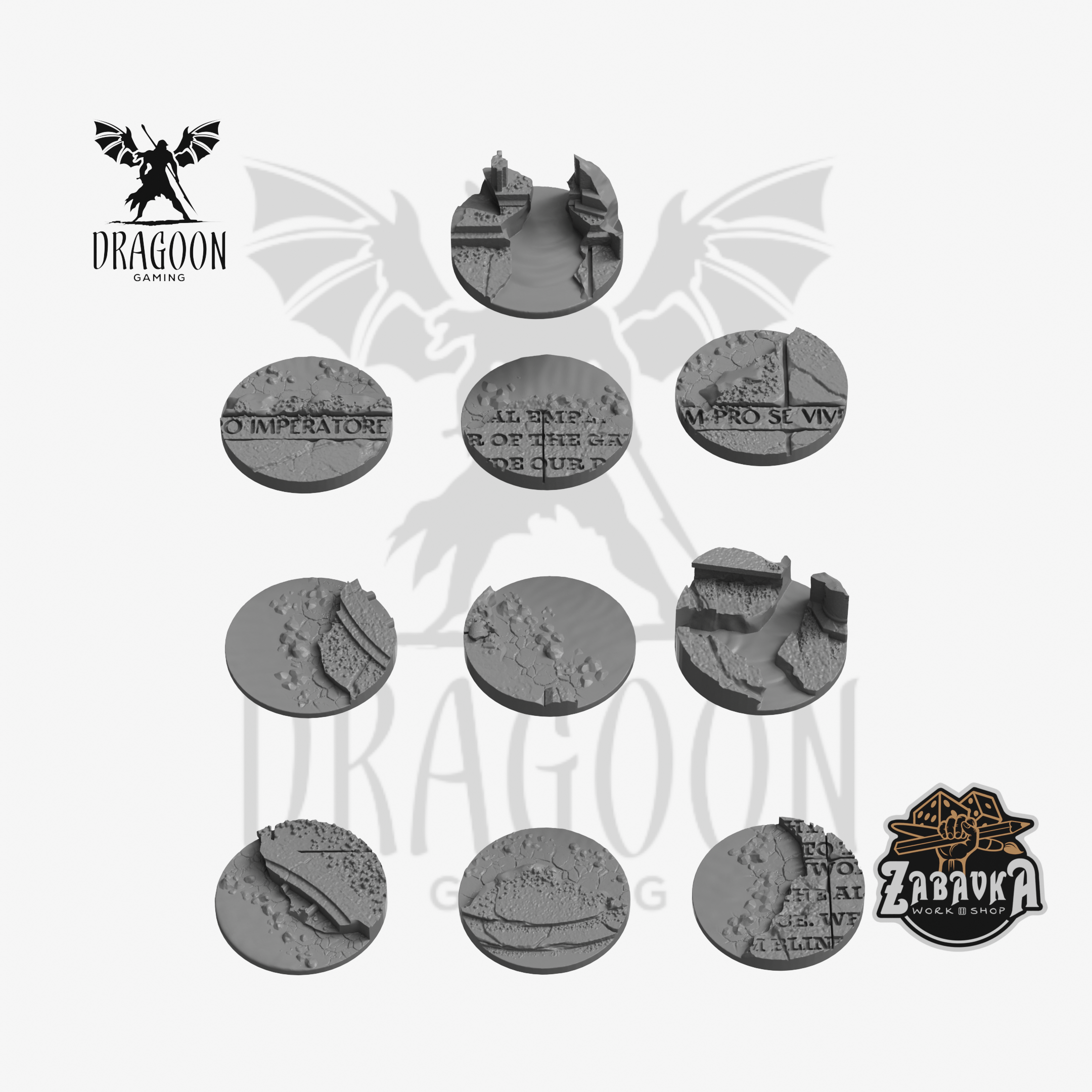 Dragoon Gaming Lava City Base Toppers (25mm) - Warhammer 40k / AoS ...