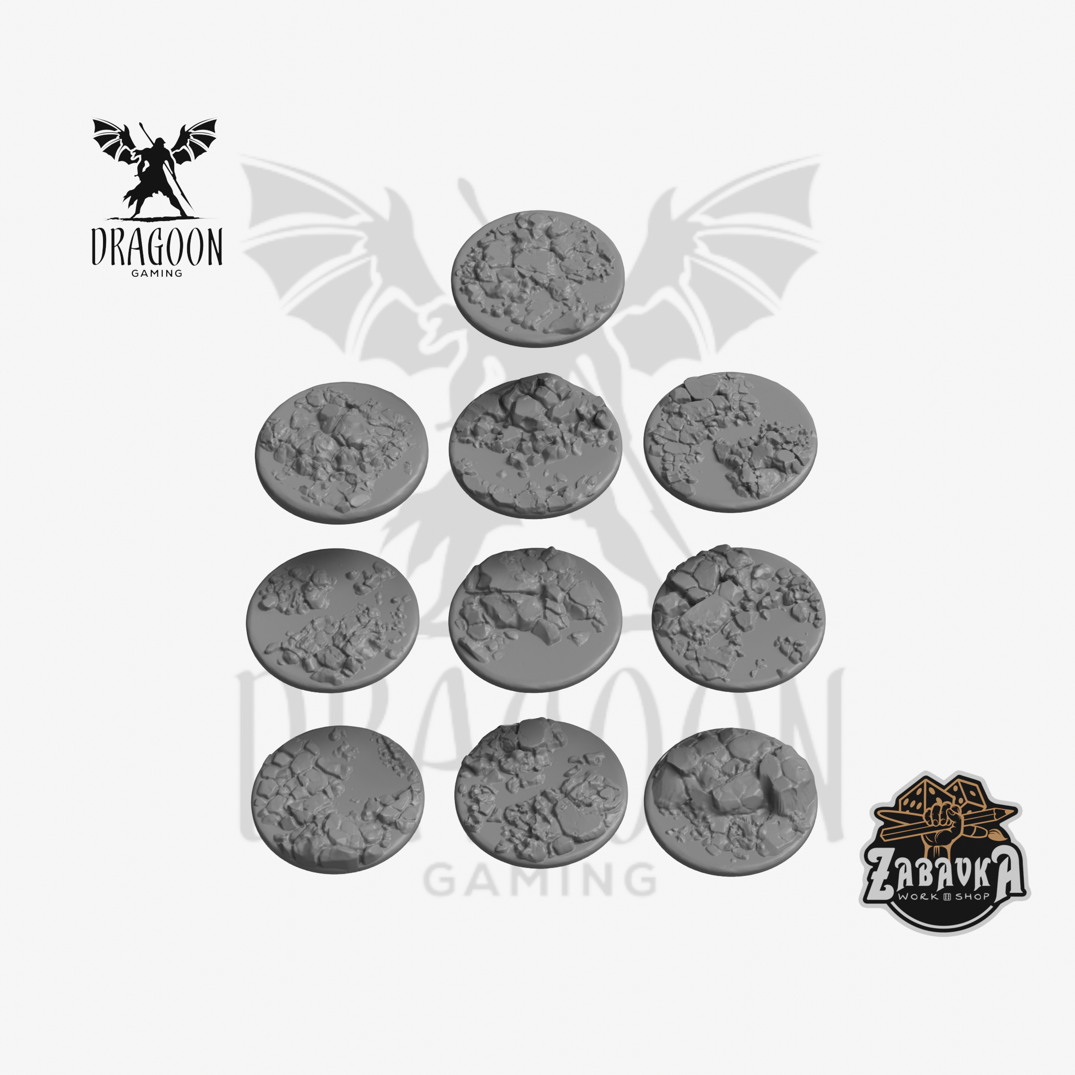 Dragoon Gaming Lava Flow Base Toppers (32mm) - Warhammer 40k / AoS ...