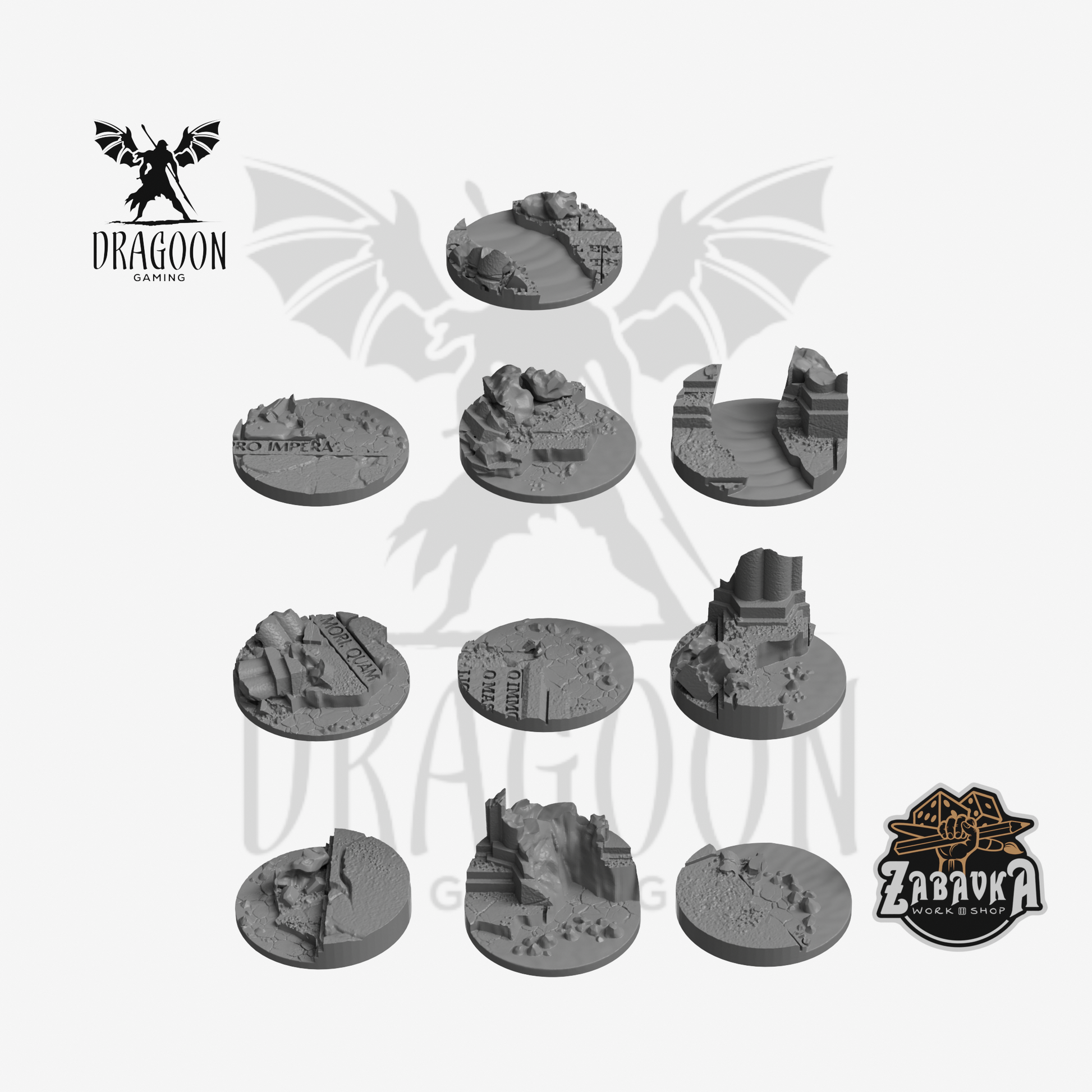 Lava Ruins 32mm Base Toppers