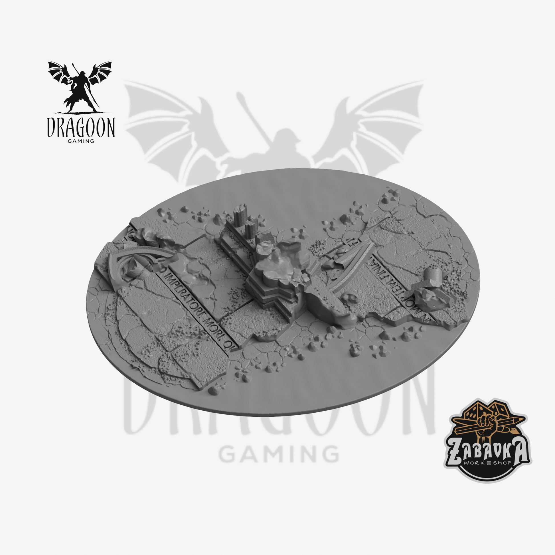 Lava Ruins 120x92mm Oval Base Topper